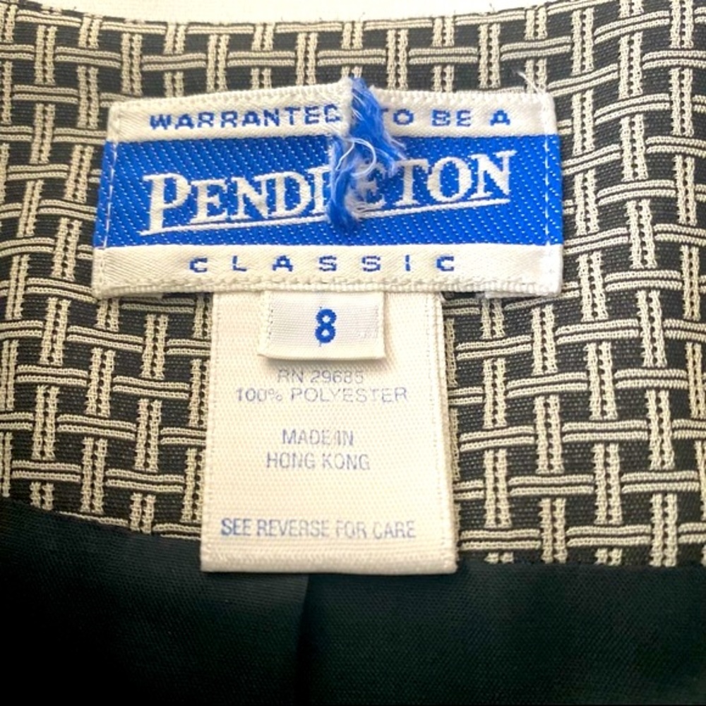 Pendleton Classic One Button Blazer Jacket Size 8… - image 3